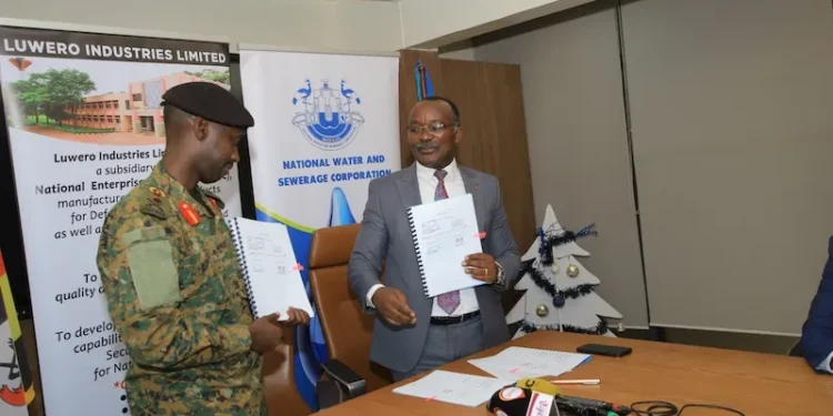 NWSC, Contracts UPDF to make and repair Water Pumps!