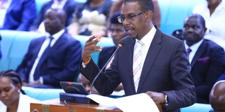 Attorney-General-Kiryowa-Kiwanuka-in-parlaiment