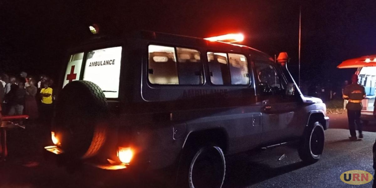 The crash occurred about 9:30 p.m. Tuesday at Lwena Village in Bobi Sub-county, Omoro District, when an Opit Travellers bus traveling from Kampala to Gulu City collided head-on with a trailer heading in the opposite direction.